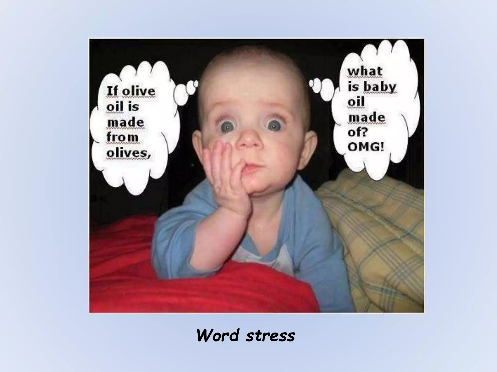 Word stress
 