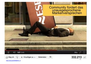 Fazit: Image is Reality

        Image ist, was wahrgenommen wird
        Schnell multiplizierbar
        Keine Mediengrenze
        Öffentlich sichtbar
        Auch für Unbeteiligte
        Dauerhaft auffindbar

http://corporate-dialog.ch/2011/09/26/flaschengeist-fordert-nur-das-versprechen-ein/

                                    Corporate Dialog                              50
 