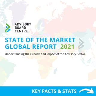 STATE OF THE MARKET
GLOBAL REPORT 2021
Understanding the Growth and Impact of the Advisory Sector
KEY FACTS & STATS
 