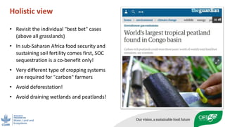 Enhancing SOC sequestration: myth or reality in Africa?