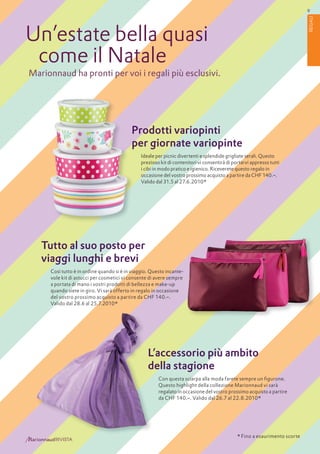 Marionnaud Magazin Sommer (IT)