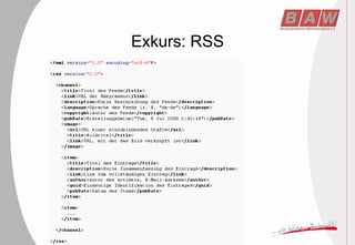 Exkurs: RSS 