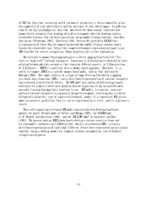 ed are not suppl i ed, and the l evel of m that i s requi red f or a category
                                                                atch
to l earn i s constant. T param
                            he       eter that determ nes thi s degree of m
                                                         i                        atch i s cal l ed the
vi gi l ance param because i t com
                     eter                  putati onal l y real i zes the i ntui ti ve process of bei ng
m or l ess vi gi l ant i n respose to i nf orm onof vari abl e i m
  ore                                          ati                      portance (C arpenter G   ross-
berg, 1991). Lowvi gi l ance al l ow the netw to l earn general categori es i n w ch m
                                     s           ork                                       hi       any
i nput exem ars m share the sam category prototype. H gh vi gi l ance enabl es the net-
             pl      ay               e                            i
w to l earn m speci  