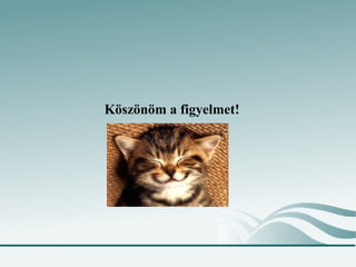 Köszönöm a figyelmet!
 