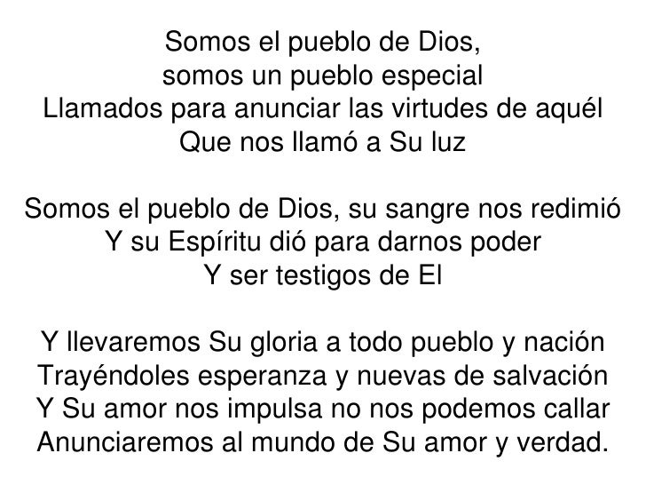 Somos el pueblo de dios