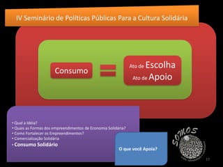 Comercialização Solidária