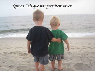 Que as Leis que nos permitem viver
 