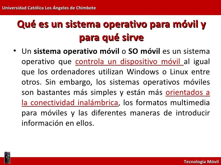 Sistemas Operativos para Moviles