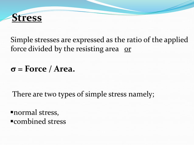 Types Of Stress And Strain