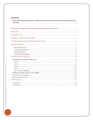 Service Operation Management_Maruti | PDF