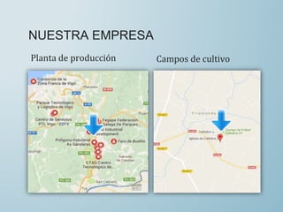 NUESTRA EMPRESA
Planta de producción Campos de cultivo
 