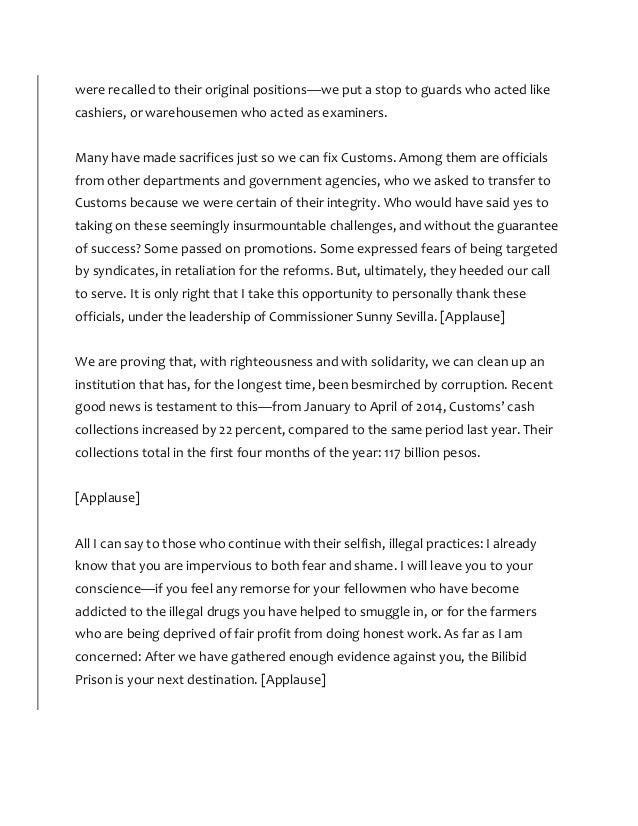 Reaction paper on sona 2014 2 essay 07 picture