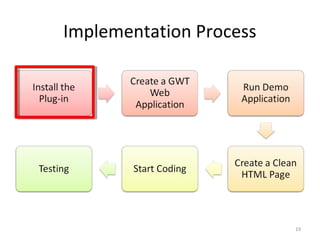 Implementation Process




                         19
 