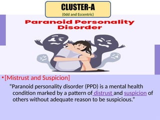 personality disorder and their type and etiology | PPTX