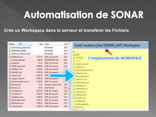 Crée un Workspace dans le serveur et transférer les Fichiers
 