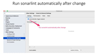 Static Analysis with Sonarlint | PPTX
