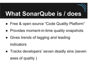 SonarQube Overview
