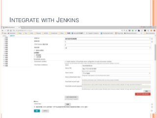INTEGRATE WITH JENKINS
60
 