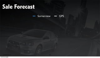 Sale Forecast
                         Sornarview    GPS




   (c)StartYourDoc.com            20

12年6月19日星期二
 