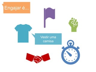 Engajar é...




               Vestir uma
                camisa
 