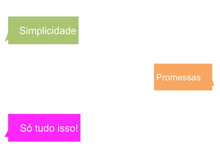 Simplicidade



                Promessas




Só tudo isso!
 