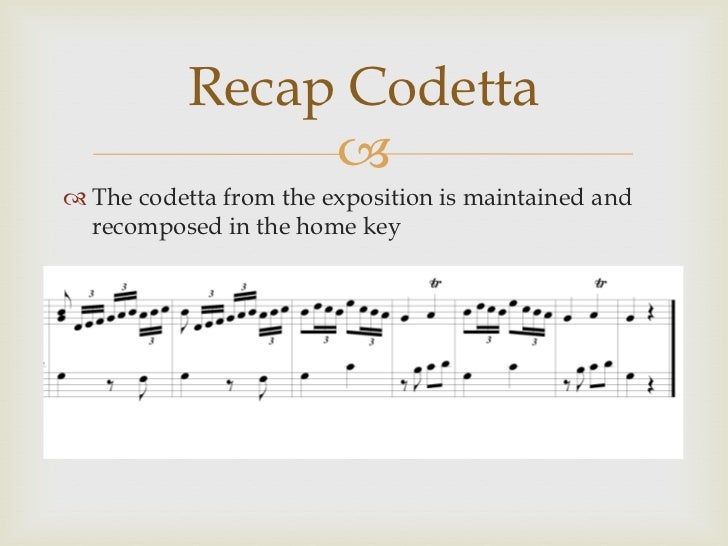 Sonata allegro presentation