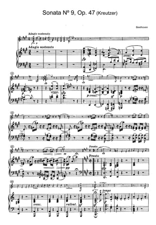 Sonata Kreutzer De Beethoven