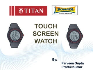how to set time in sonata touch screen watch