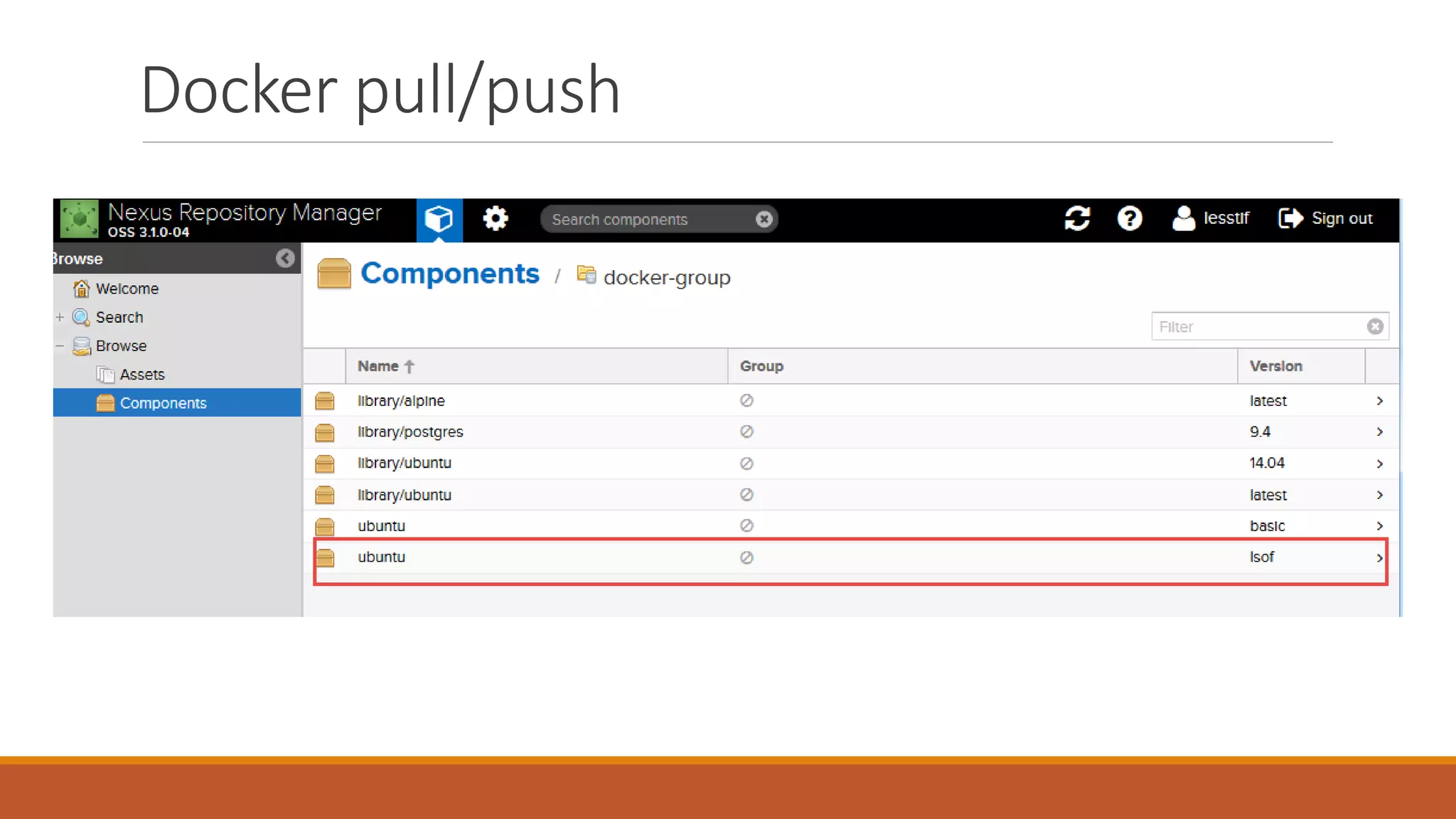 Docker pull/push
 