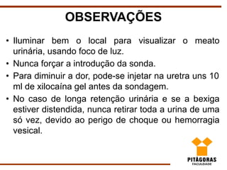 SONDAGEM VESICAL.ppt.pdf FUNDAMENTOS TÉCNICOS | PDF