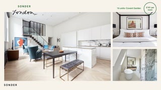 16 units・Covent Garden £181 per
room
 