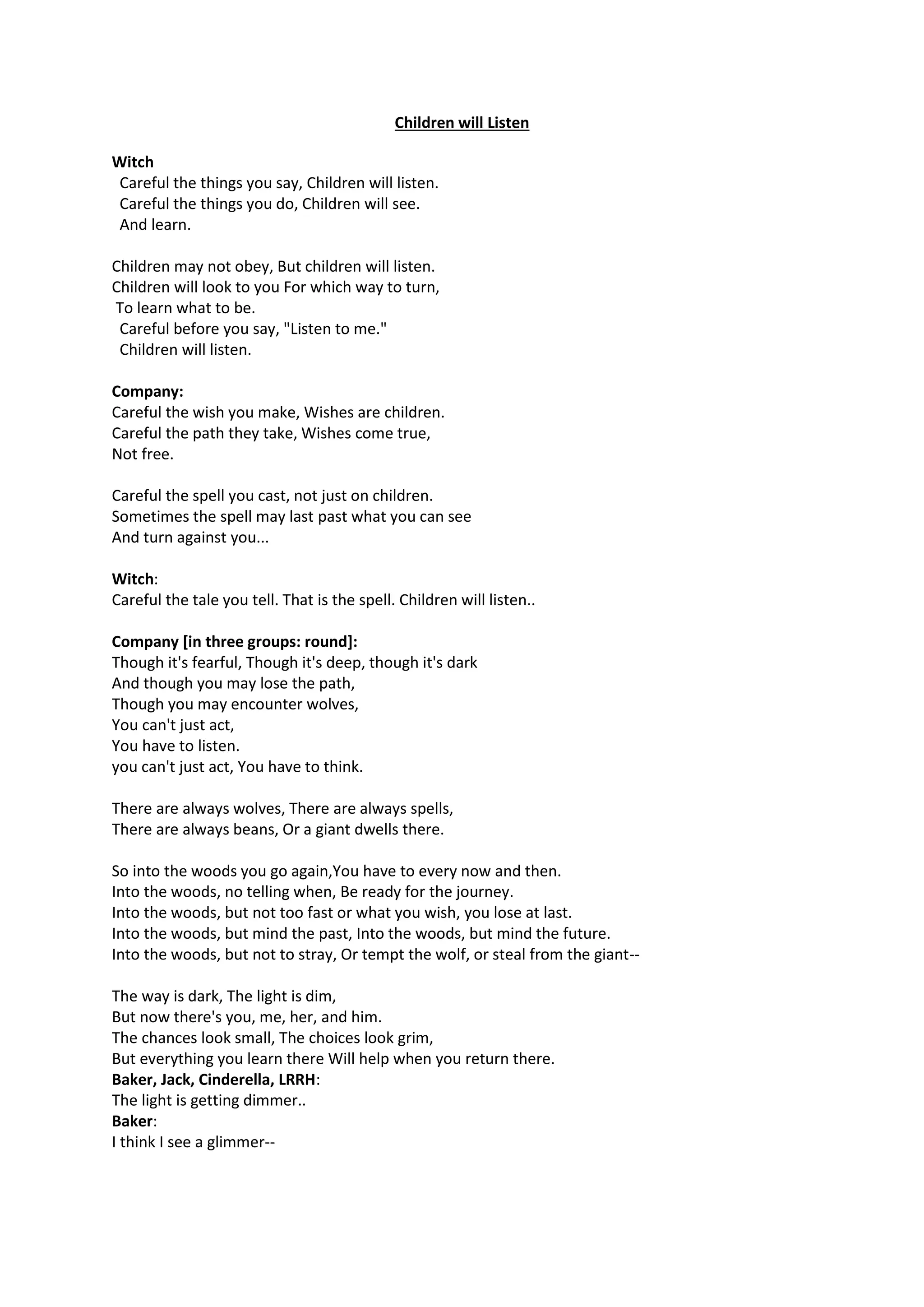 Sondheim Lyrics DOCX