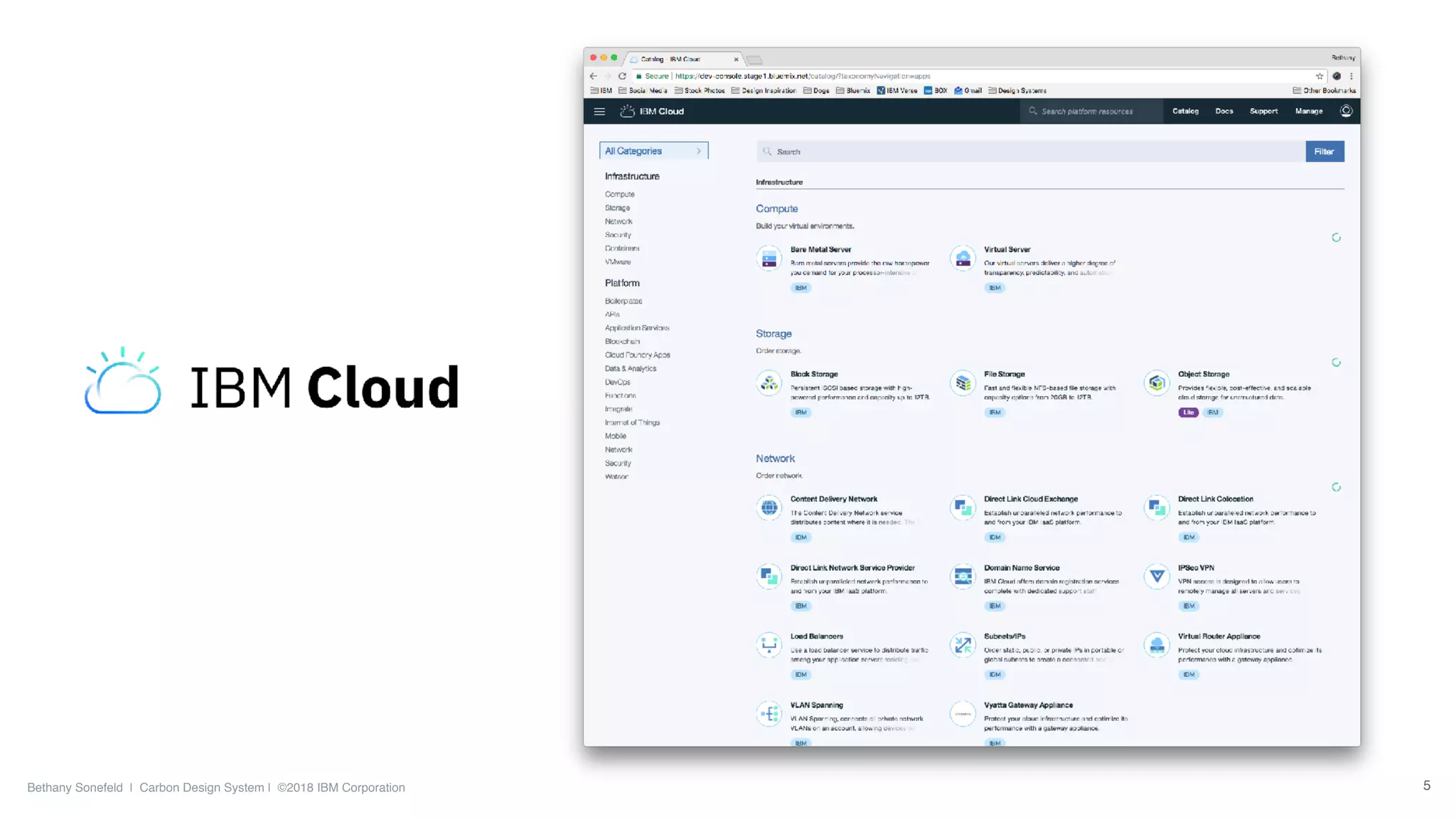 Bethany Sonefeld | Carbon Design System | ©2018 IBM Corporation 5
 