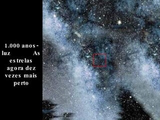 1.000 anos-luz  As estrelas agora dez vezes mais perto 
