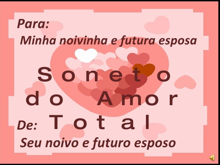 Soneto Do Amor Total 012809 Xp