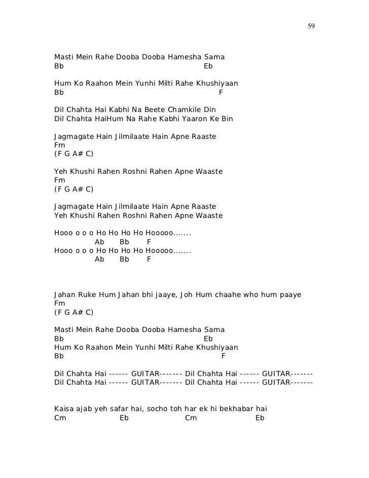 Not Angka Lagu India Mohabbatein Not Angka Lagu India Kabhi Kushi Kabhi Gham - Kumpulan Not Lagu