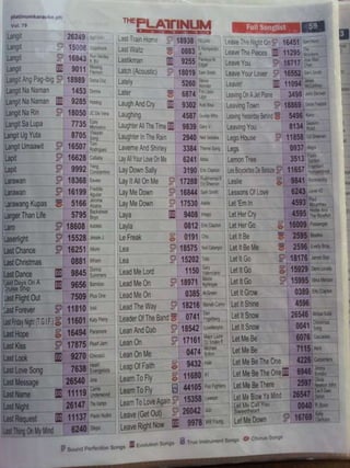 Songbook Platinum