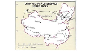 Geography
Plains:
• North China Plain – only 10% of China suitable for farming
• Chiang Jiang (Yangtze River)
• Huang He (...