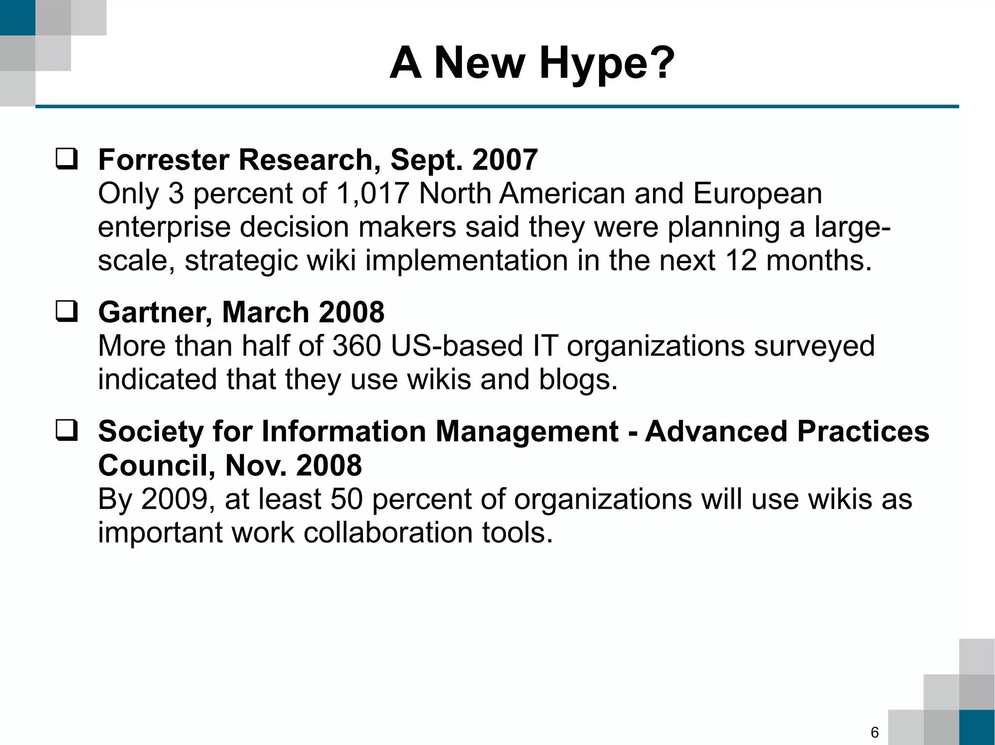 Improving Organizational Efficiency with Wiki-based Intranets