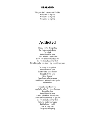 Song lyrics
