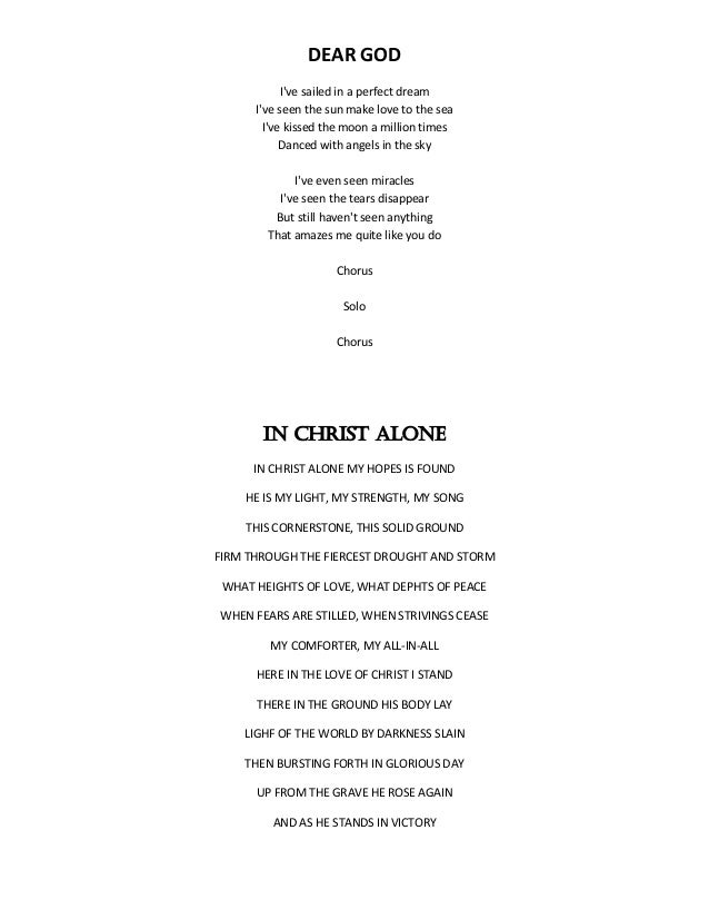 Song lyrics