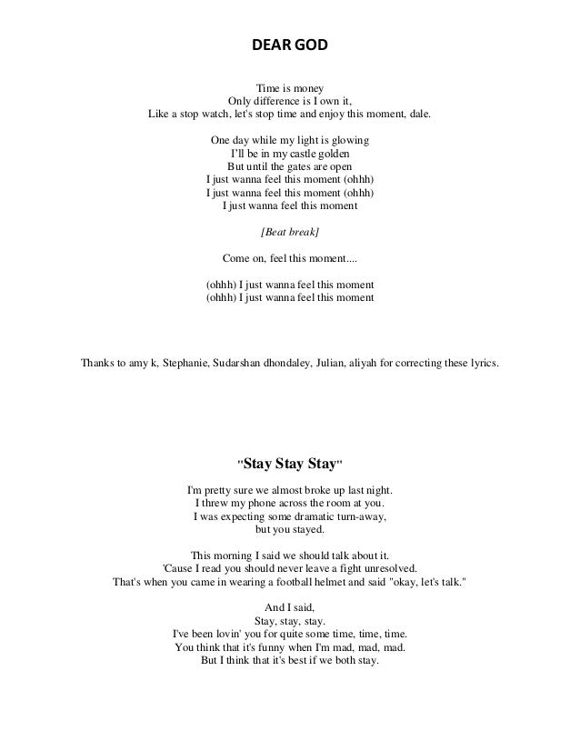 Song Lyrics