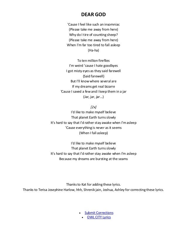 Song Lyrics