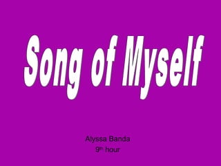 Alyssa Banda
9th
hour
 