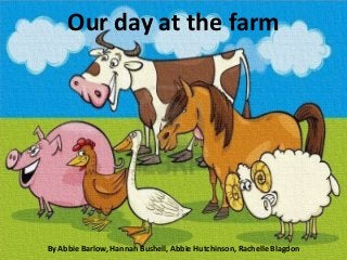Our day at the farm
By Abbie Barlow, Hannah Bushell, Abbie Hutchinson, Rachelle Blagdon
 