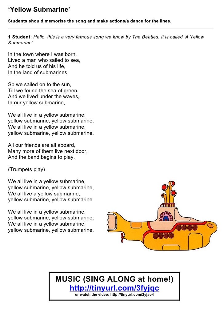 Yellow submarine текст. Yellow submarine текст на английском. Yellow submarine текст. жёлтая подводная лодка текст. текст песни yellow submarine.