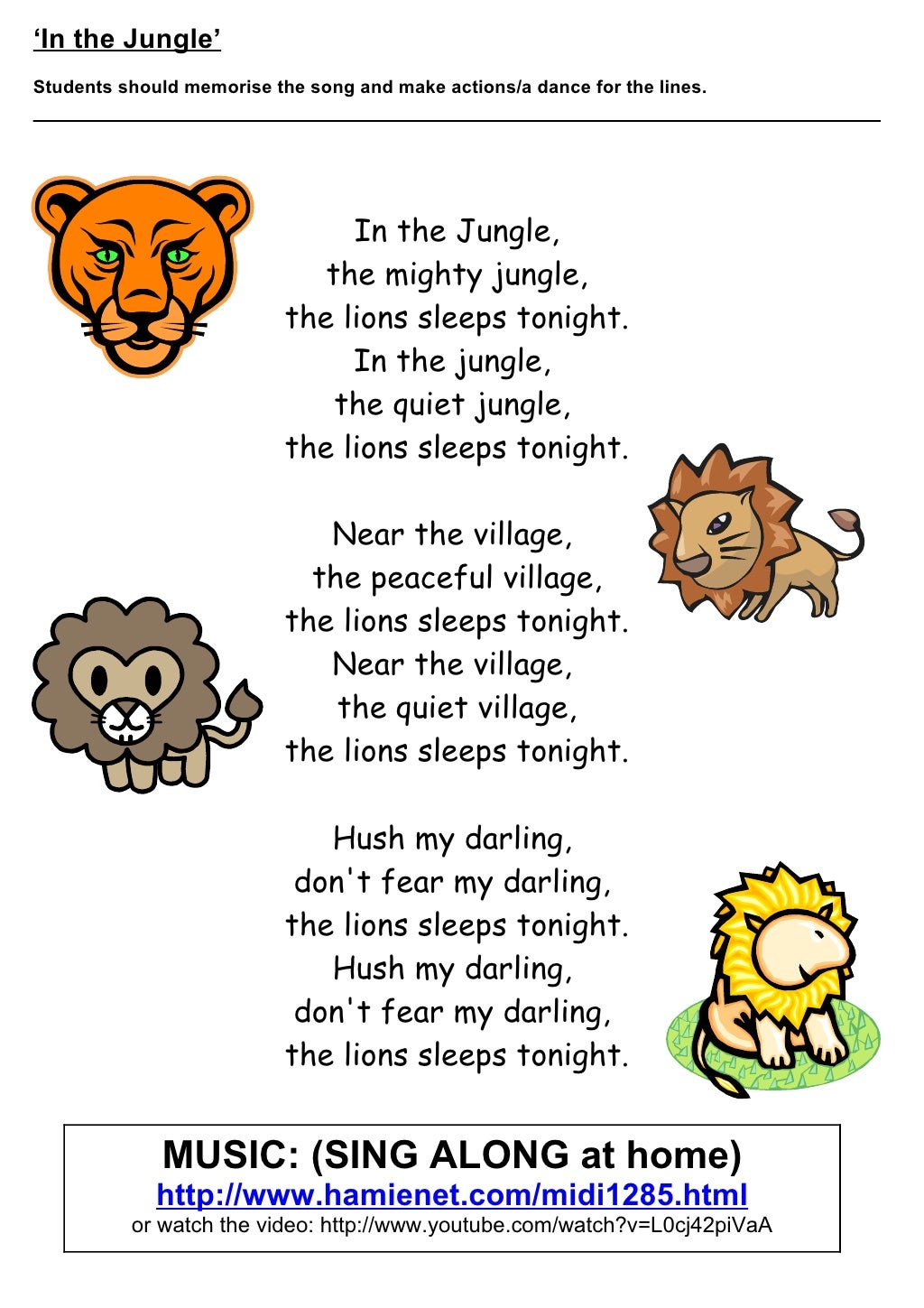 In the jungle текст. In the Jungle the Mighty Jungle the Lion Sleeps Tonight. Short poems about animals for Kids. In a Jungle Lion Sleeps Tonight.