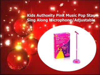 Kids Authority Pink Music Pop Star
Sing Along Microphone/Adjustable
 