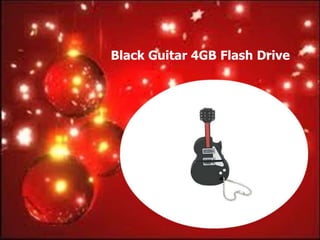 Black Guitar 4GB Flash Drive
 
