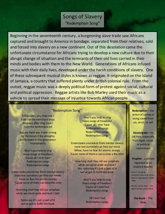 Bob Marley Redemption Song